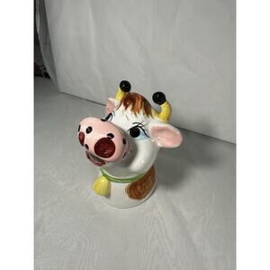 Cow Creamer Ceramic Jar Colorful Tilso Made In Japan